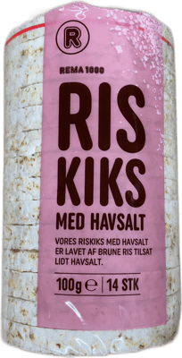 Rema 1000 hrískökur með sjávarsalti