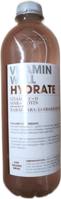 Vitamin Well Hydrate C+D Rabarbara/Jarðarber 500 ml