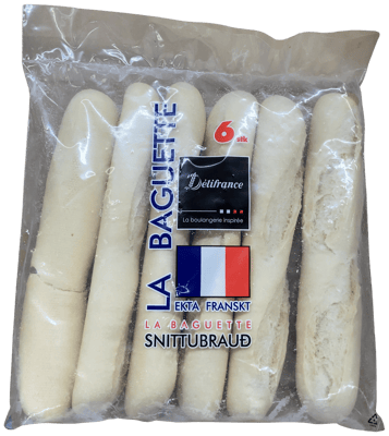 La baguette snittubrauð 6 Stk.