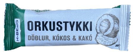 Hberg orkustykki m/döðlum og kakó 50 gr