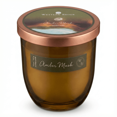 Western Brook Ambra og moskus ilmkerti 127 g