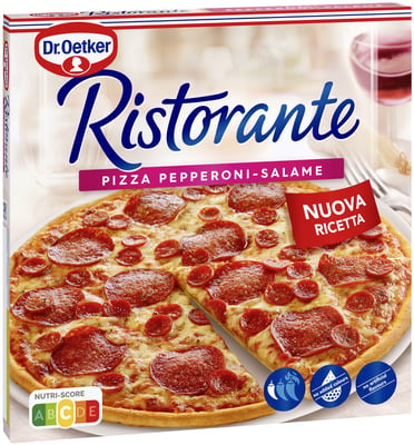 Dr. Oetker Ristorante pizza með pepperóní og salami 320 g