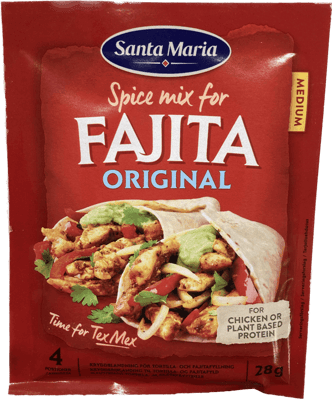 Santa Maria Fajita kryddblanda Original 28 g