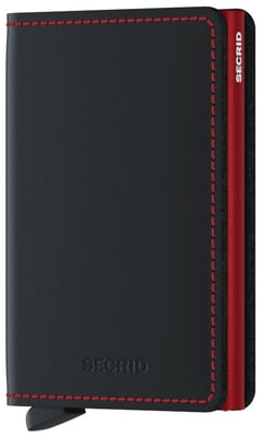 Secrid Slimwallet - Matte Black/Red