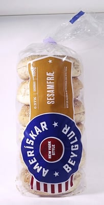 Amerískar sesambeyglur 6 stk.