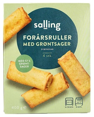 Salling vorrúllur með grænmeti 4 stk. 400 g