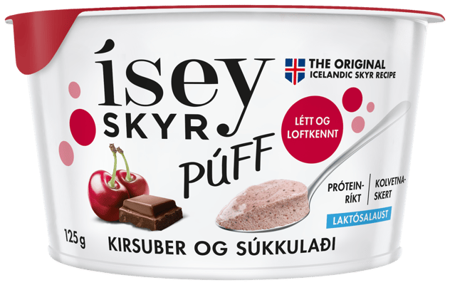 Ísey skyr Púff kirsuber og súkkulaði 125 g
