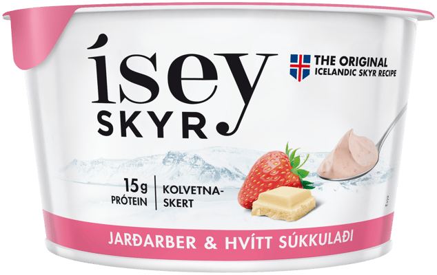 Ísey skyr jarðarber & hvítt súkkulaði 170 g