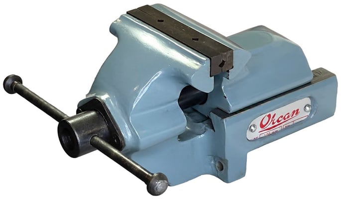 Skrúfstykki 100mm 4", afturkjálka