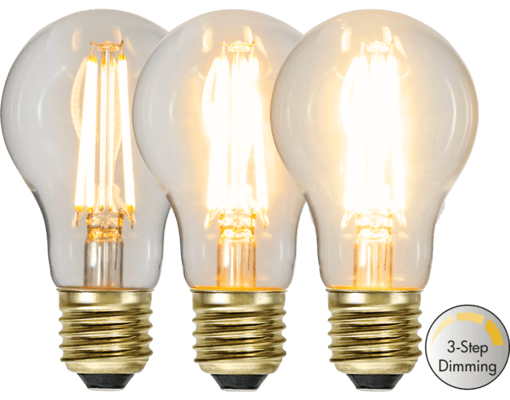 E14 kúla 3-step dimming40/200/400lm