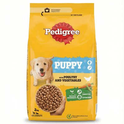 Pedigree hvolpafóður með alifuglakjöti og grænmeti 2 kg