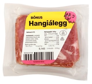 Bónus taðreykt hangiálegg 143 g