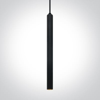 8W COB LED Black body Brass reflector pendant