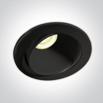 8w dark light stillanlegt svart