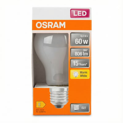 Osram LED Star Classic A 60 6,5 W E27 hlýhvítt