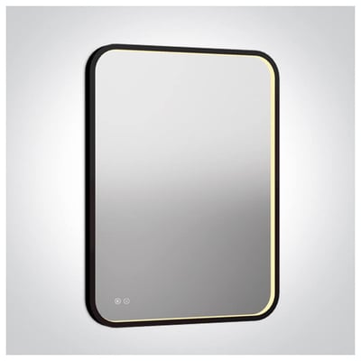 Mirror LED 20W Square Black