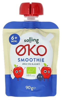 Salling ØKO lífræn epla- og bláberjaskvísa 90 g