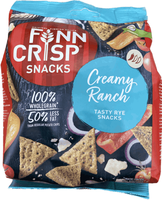 Finn Crisp rjómalöguð ranch rúgsnarl 150 g