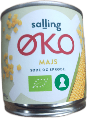 Salling lífrænn maís, sætur og stökkur 150 g
