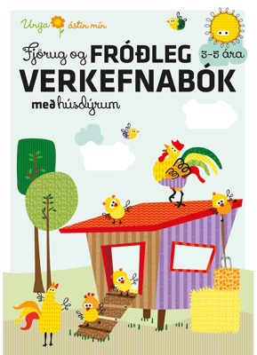 Fjörug og fróðleg verkefnabók með húsdýrum