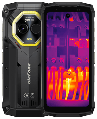 Ulefone Armor Mini 20T Pro 256GB 5G vinnusími með hitamyndavél
