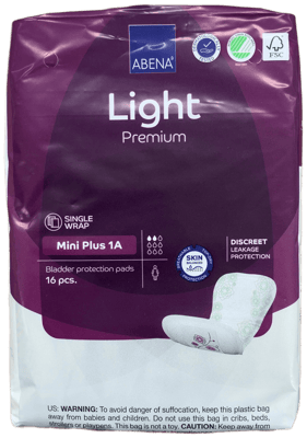 Abena Light Mini Plus 1A bindi, 16 stk.