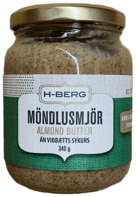 H-Berg Möndlusmjör Án Viðbætts Sykurs 340 g