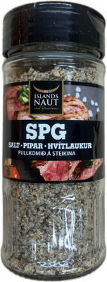 Íslands Naut SPG Salt Pipar Hvítlaukur 130 g