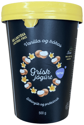Arna Grísk jógúrt Vanilla og kókos Stevia 500 g