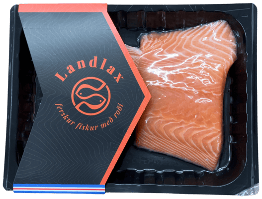 Landlax Laxabitar með roði landeldi