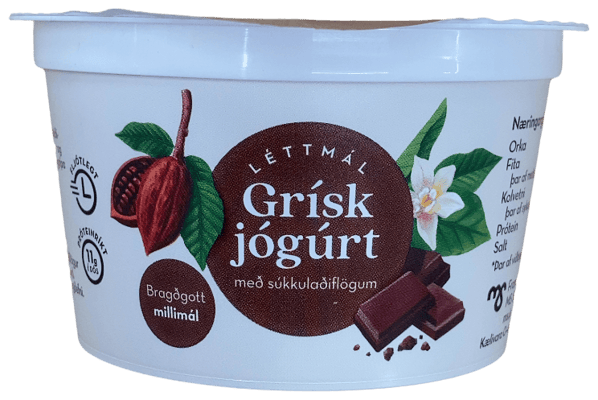 Léttmál Grísk jógúrt með súkkulaðiflögum 180 g