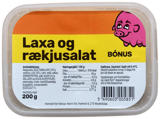 Bónus Laxa og rækjusalat 200 g