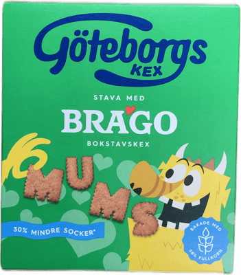 Göteborgs Kex Brago bókstafskex