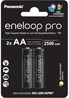Hleðslurafhlöður 2xAA 1,2V 2500mAh