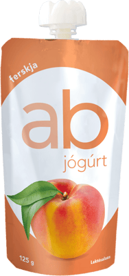 AB jógúrtskvísa með ferskjubragði 125 g