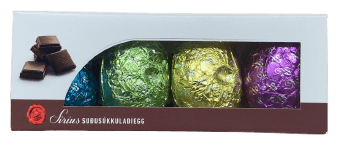 Síríus Suðusúkkulaðiegg 45% með málshætti 112 g