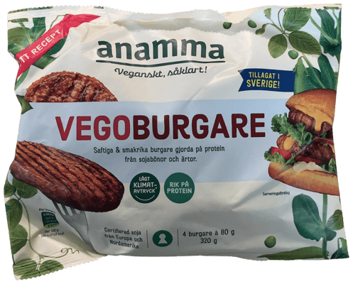 Anamma grænmetisborgarar 320 g