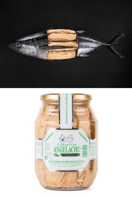 Angelachu Hvítur Túnfiskur í ólífuolíu - 900 gr.