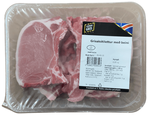 Stjörnugrís Grísakótilettur með beini 850 g