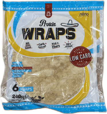 Nano Supps Prótein tortillavefjur 240 g