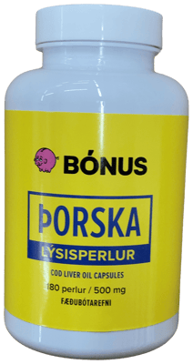 Bónus Þorskalýsisperlur 180 stk
