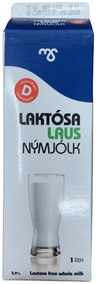 MS Laktósalaus Nýmjólk 3,9% 1000 ml