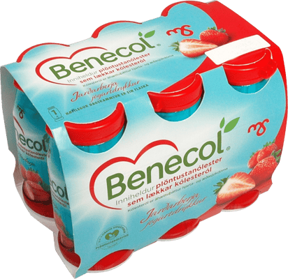 Benecol Jarðarberja Jógúrtdrykkur 6 × 65 ml