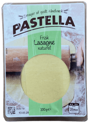 Pastella ferskt lasagne naturel 200 g