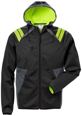 Fristads softshell peysa/jakki með hettu