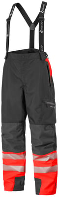 Univern Heilsársbuxur HiViz svartar/rauðar