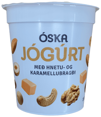Óska Jógúrt með hnetu- og karamellubragði 180 g