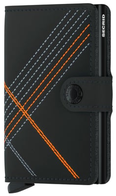 Secrid Miniwallet - Stitch Linea Black/Orange