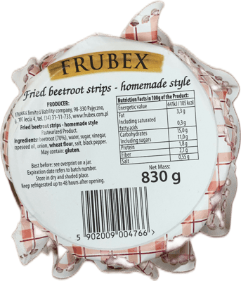Frubex steiktir rauðrófustrimlar að heimilisstíl 830 g