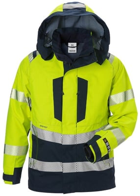 Fristads Hitaþolin úlpa Gore-Tex HiViz gul/navy